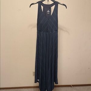 Prana Dark Blue Patterned Maxi‎ Dress
